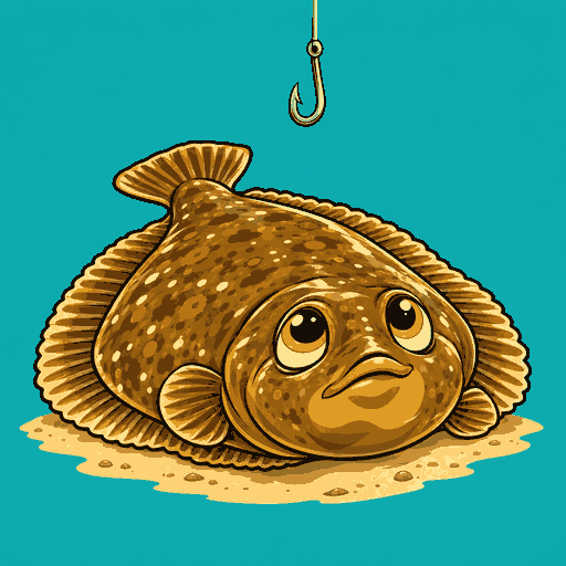 Flat Line Flounder logo